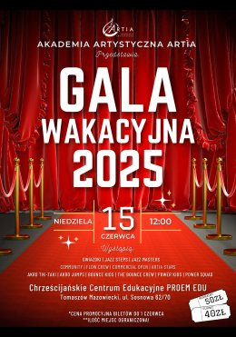 Tomaszów Mazowiecki Wydarzenie Koncert Artia Akademia Artystyczna - Gala Wakacyjna 2025 - Tomaszów Mazowiecki  i Sulejów