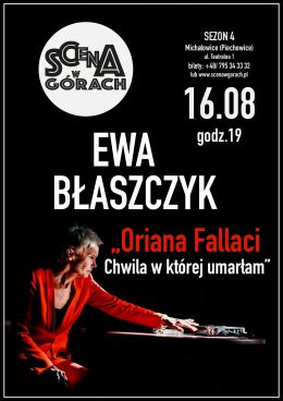 EWA BŁASZCZYK w monodramie 