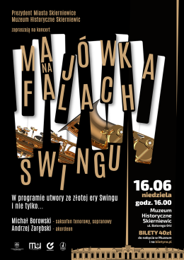 Skierniewice Wydarzenie Koncert Koncert jazzowy pt. "Majówka na Falach Swinga" – Michał Borowski i Andrzej Zarębski