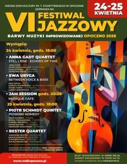 Opoczno Wydarzenie Festiwal VI Festiwal Jazzowy – Barwy Muzyki Improwizowanej Karnet